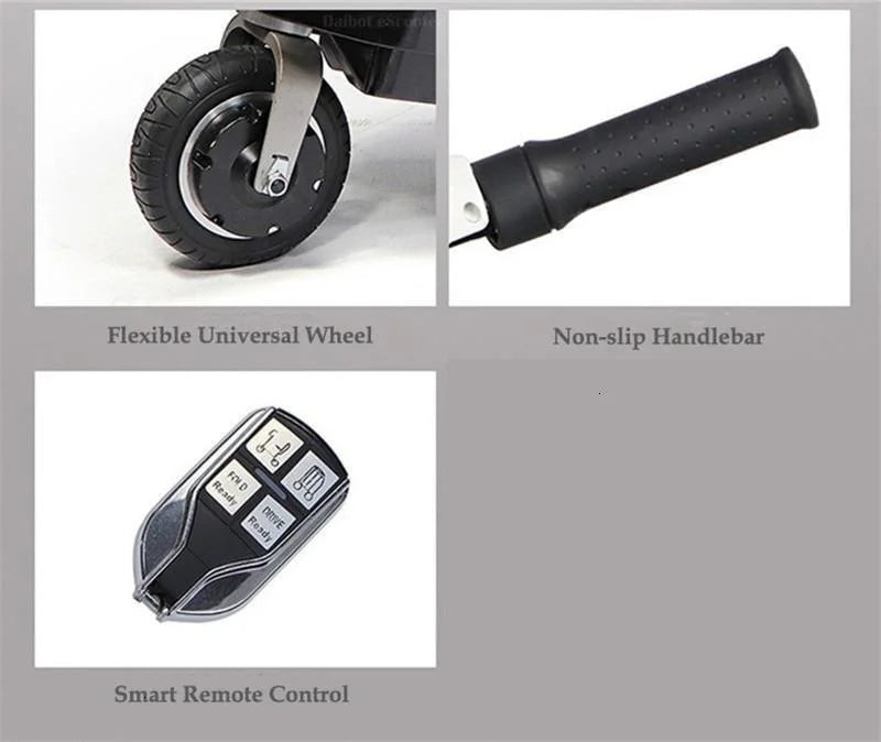 3 Wheel Disability Electric Automatic Folding Removable Battery Adult Small Mobility Scooter Elderly Commuting Electric Tricycle