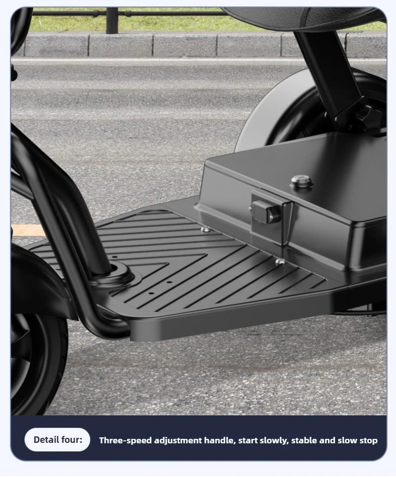 Disabled Commuting Mobility Scooter Mini Small Elderly Leisure Electric Bike Folding Removable Lithium Battery Electric Tricycle
