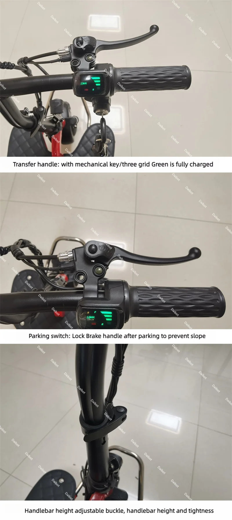 700W Powerful 3 Wheel Mobility Scooter With Seat For Elderly Folding Double Motor Electric Scooter With Pull Rod Luggage Travel