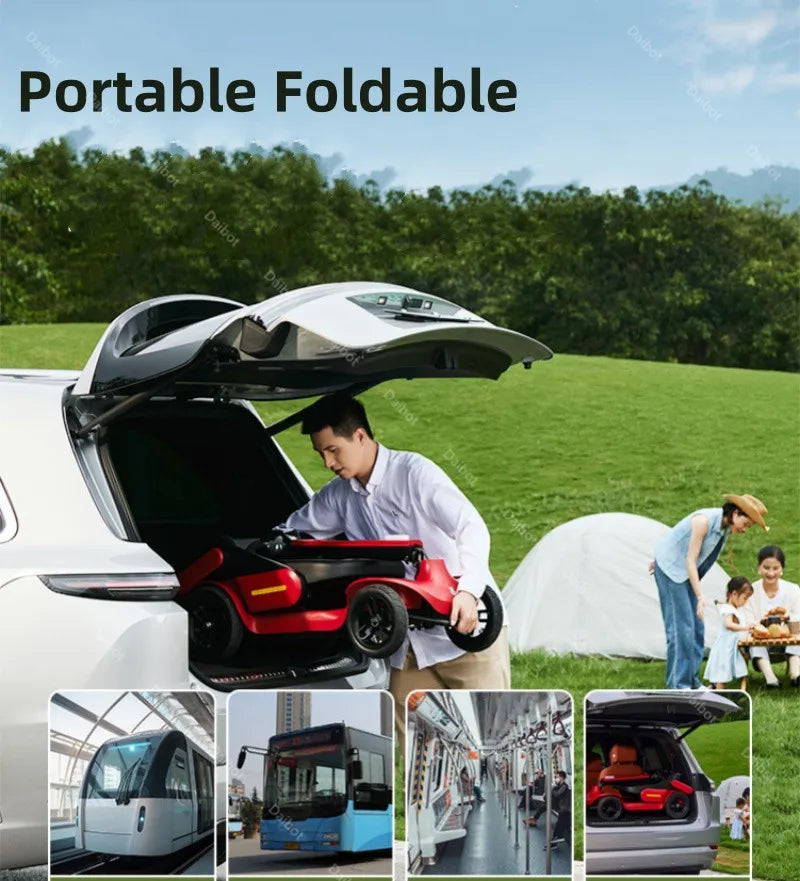 Folding Adult Electric Scooter For Long Distance With Seat 250W Senior Mobility Scooter Foldable For Travel With Basket