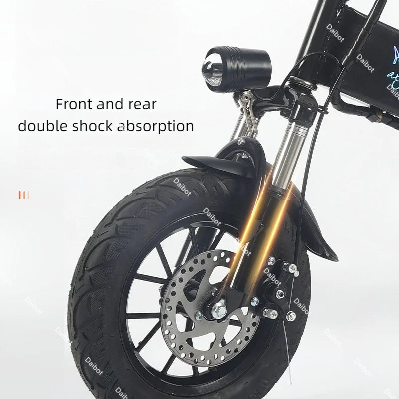 Lightweight Mobility Scooter Foldable With Basket For Adults Electric Scooter Senior Triple Shock Absorption 500W Trike 2 Seats