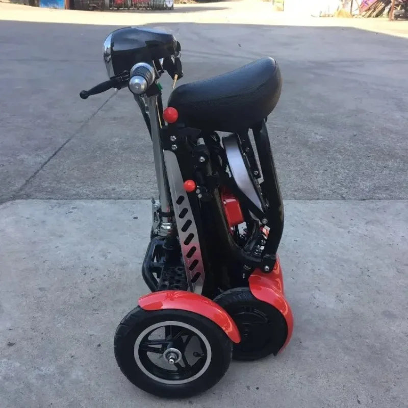 Mini Small Disabled Mobility Scooter Portable Removable Battery Adult Electric Tricycle Elderly Commuting Fold Electric Scooter