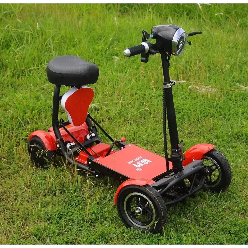 Mini Small Disabled Mobility Scooter Portable Removable Battery Adult Electric Tricycle Elderly Commuting Fold Electric Scooter