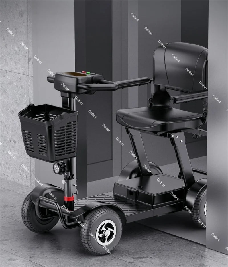 Travel Mini Electric Scooter 4 Wheel City With Seat That Folds For Adults Seniors 350W Pre-Assembled Folding Mobility Scooter