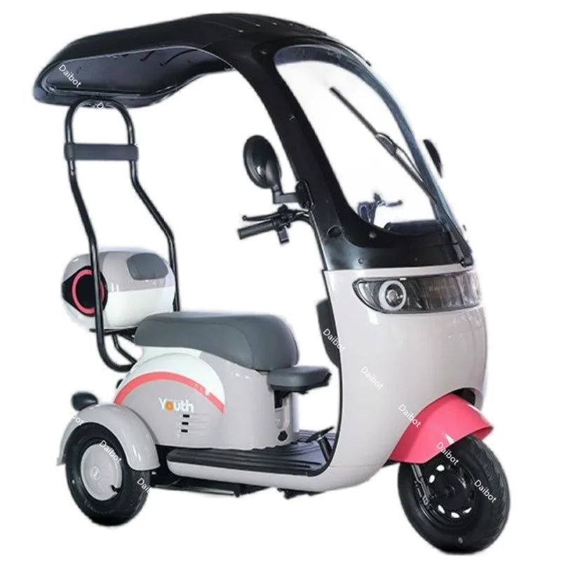 Powerful Electric Tricycle For Adults With Back Seat/Shed 1000W 3 Wheel Electric Mobility Scooter For Senior Battery Removable