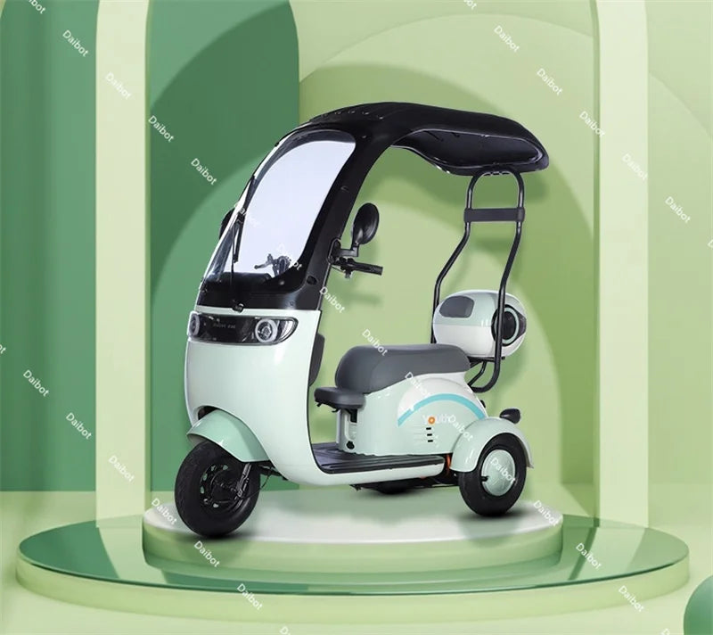 Powerful Electric Tricycle For Adults With Back Seat/Shed 1000W 3 Wheel Electric Mobility Scooter For Senior Battery Removable