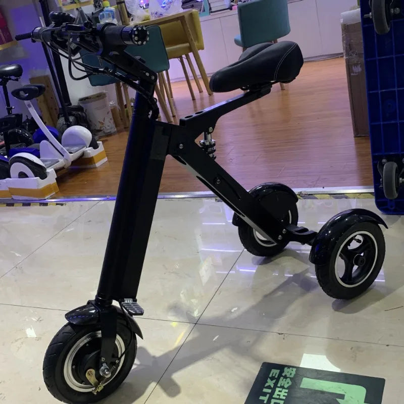 NEW Adult Leisure Light Electric Dirt Bike Mini Small Portable Fold Electric Tricycle Elderly Riding Commuting Electric Scooter