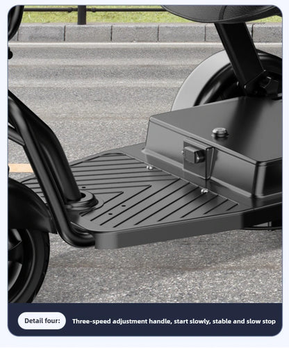Disabled Commuting Mobility Scooter Mini Small Elderly Leisure Electric Bike Folding Removable Lithium Battery Electric Tricycle