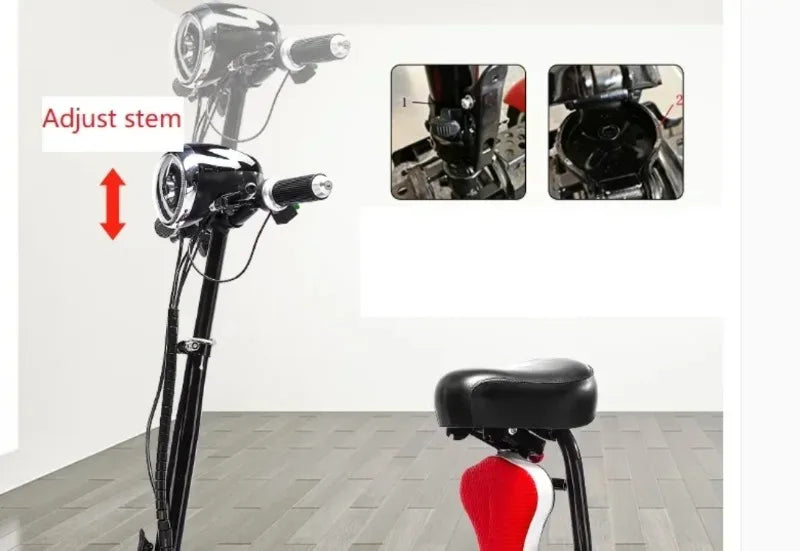 Mini Small Disabled Mobility Scooter Portable Removable Battery Adult Electric Tricycle Elderly Commuting Fold Electric Scooter