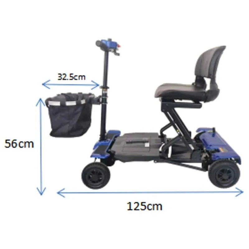 4-Wheeler Senior Scooter Disabled Electric Scooter Portable Commuting Comfortable Seat Elderly Leisure Adult Mobility Scooter