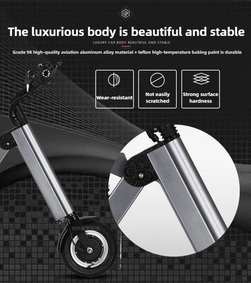 NEW Adult Leisure Light Electric Dirt Bike Mini Small Portable Fold Electric Tricycle Elderly  Riding Commuting Electric Scooter