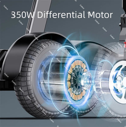 Travel Mini Electric Scooter 4 Wheel City With Seat That Folds For Adults Seniors 350W  Pre-Assembled Folding Mobility Scooter
