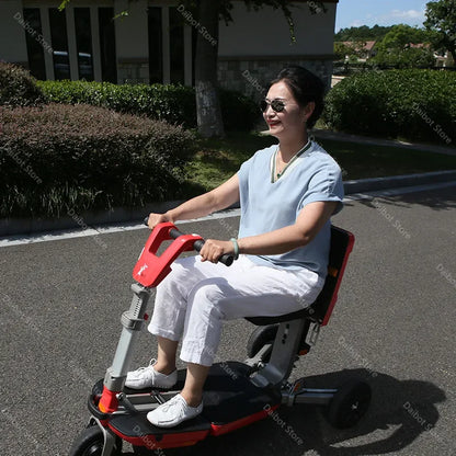 3 Wheel Disability Electric Automatic Folding Removable Battery Adult Small Mobility Scooter Elderly Commuting Electric Tricycle