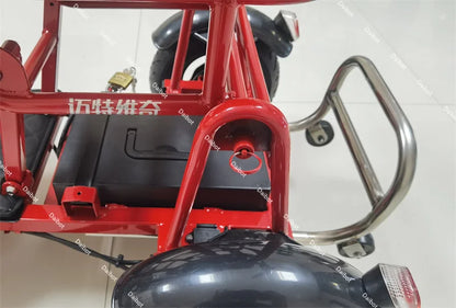 700W Powerful 3 Wheel Mobility Scooter With Seat For Elderly Folding Double Motor Electric Scooter With Pull Rod Luggage Travel