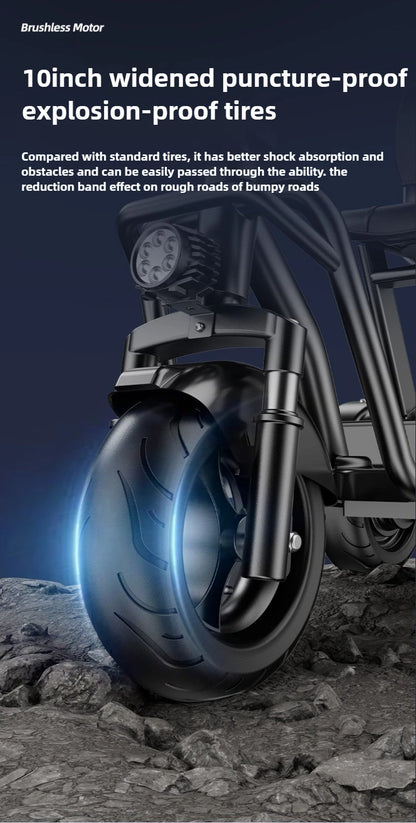 Disabled Commuting Mobility Scooter Mini Small Elderly Leisure Electric Bike Folding Removable Lithium Battery Electric Tricycle