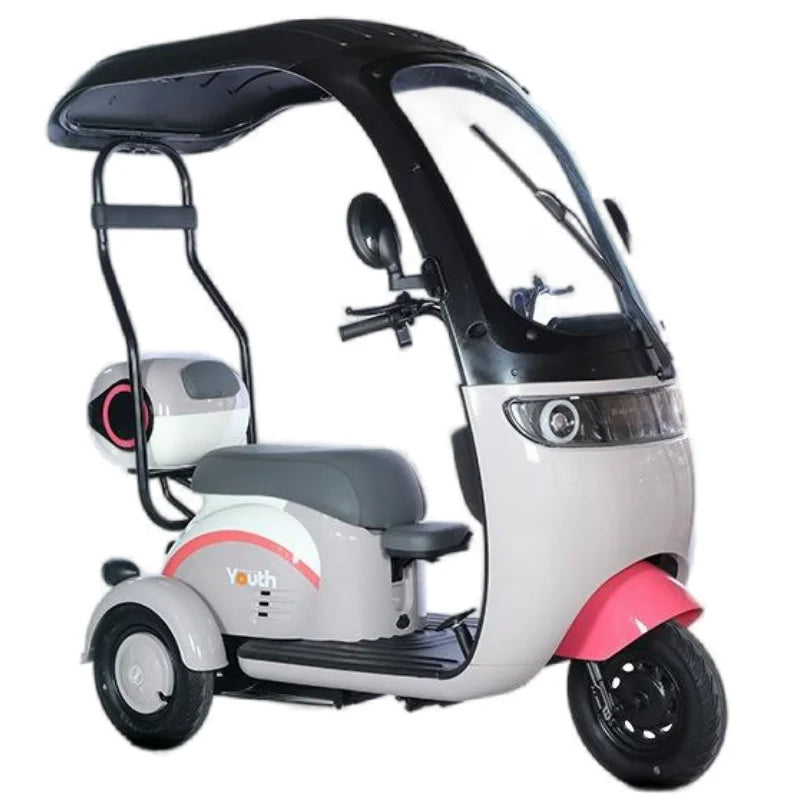 Powerful Electric Tricycle For Adults With Back Seat/Shed 1000W 3 Wheel Electric Mobility Scooter For Senior Battery Removable