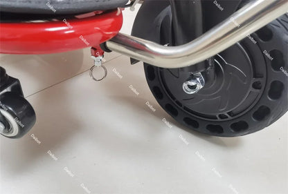 700W Powerful 3 Wheel Mobility Scooter With Seat For Elderly Folding Double Motor Electric Scooter With Pull Rod Luggage Travel