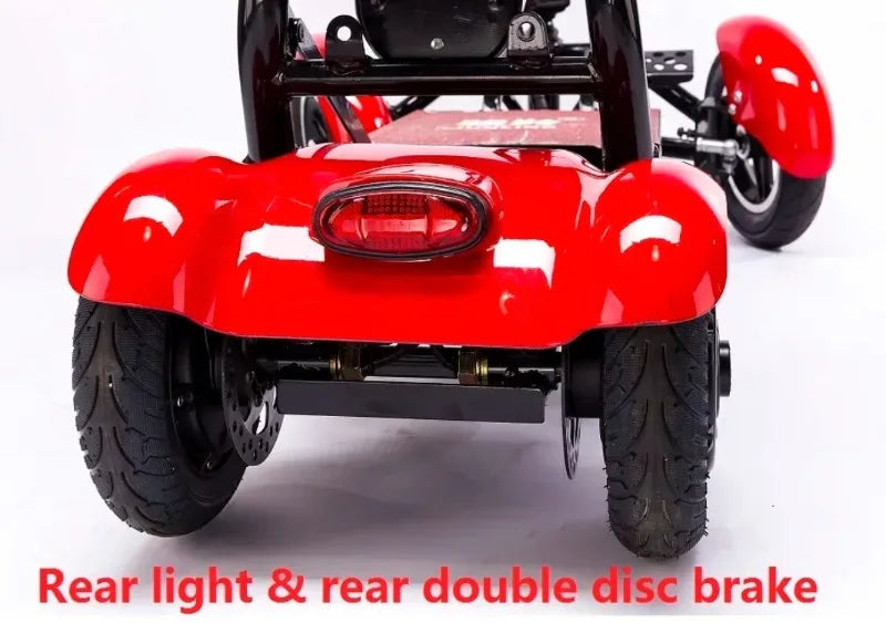Mini Small Disabled Mobility Scooter Portable Removable Battery Adult Electric Tricycle Elderly Commuting Fold Electric Scooter