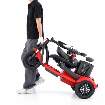 3 Wheels Electric Scooter For Adults Foldable Armrest/Mirror 1000W 48V 20Ah Electric Tricycle For Elderly Removable Battery