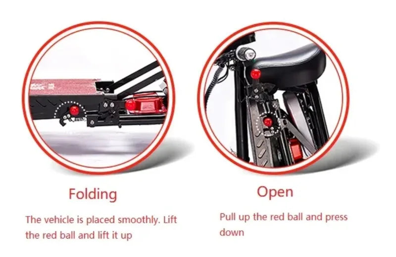 Mini Small Disabled Mobility Scooter Portable Removable Battery Adult Electric Tricycle Elderly Commuting Fold Electric Scooter