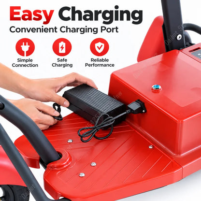 3 Wheels Electric Scooter For Adults Foldable Armrest/Mirror 1000W 48V 20Ah Electric Tricycle For Elderly Removable Battery