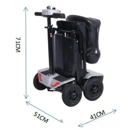 4-Wheeler Senior Scooter Disabled Electric Scooter Portable Commuting Comfortable Seat Elderly Leisure Adult Mobility Scooter
