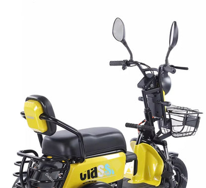 New 2024 Long Range Parents Child Electric Scooter 2 Seats 60V 1000W Powerful Adult Electric Tricycle 3 People For The Elderly