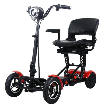Lightweight Travel Electric Scooter For Women 500W 36V Mobility Scooters 4 Wheels Folding With Removable Armrest