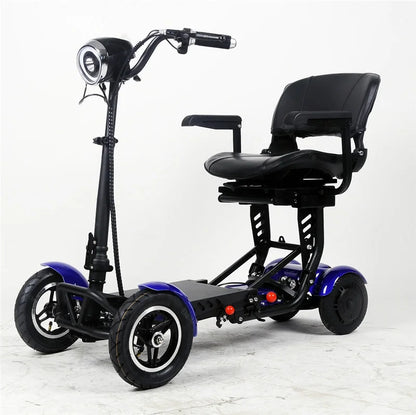 Lightweight Travel Electric Scooter For Women 500W 36V Mobility Scooters 4 Wheels Folding With Removable Armrest