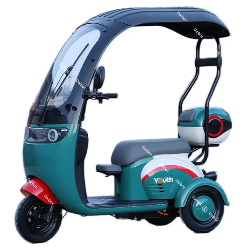 Powerful Electric Tricycle For Adults With Back Seat/Shed 1000W 3 Wheel Electric Mobility Scooter For Senior Battery Removable
