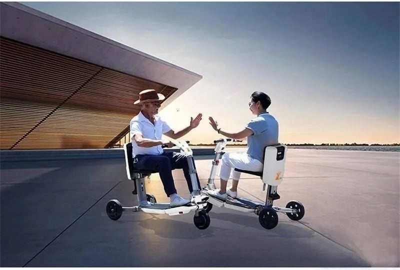 3 Wheel Disability Electric Automatic Folding Removable Battery Adult Small Mobility Scooter Elderly Commuting Electric Tricycle