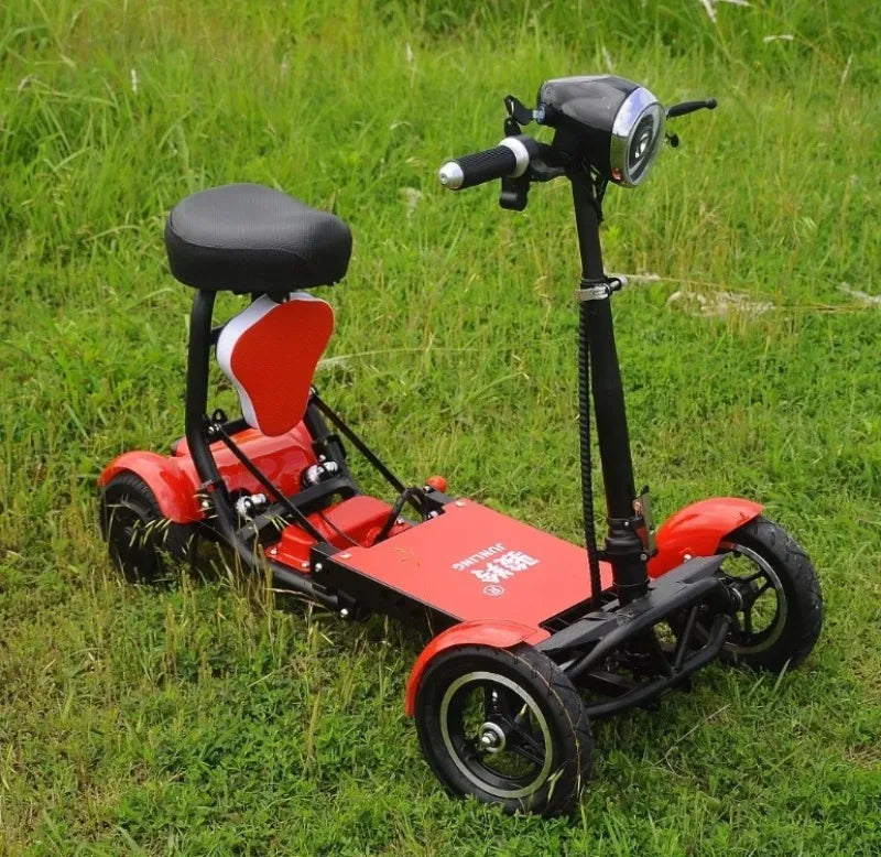 Mini Small Disabled Mobility Scooter Portable Removable Battery Adult Electric Tricycle Elderly Commuting Fold Electric Scooter