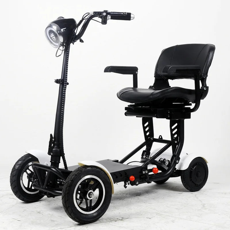 Lightweight Travel Electric Scooter For Women 500W 36V Mobility Scooters 4 Wheels Folding With Removable Armrest