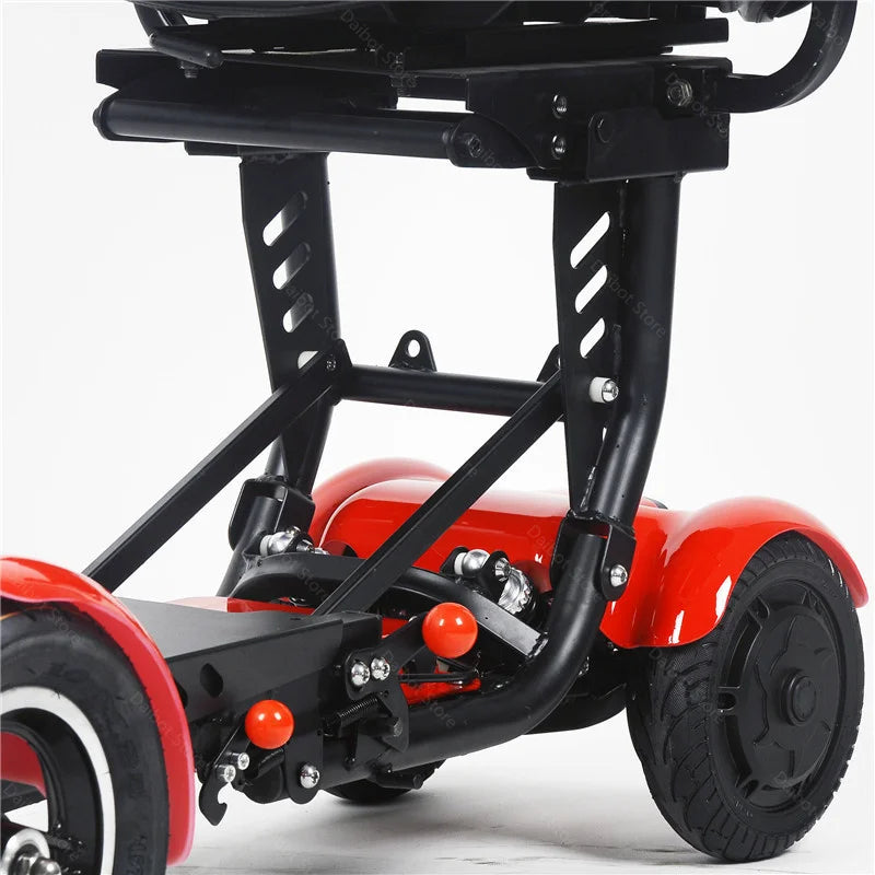 Lightweight Travel Electric Scooter For Women 500W 36V Mobility Scooters 4 Wheels Folding With Removable Armrest