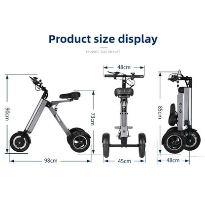 NEW Adult Leisure Light Electric Dirt Bike Mini Small Portable Fold Electric Tricycle Elderly  Riding Commuting Electric Scooter