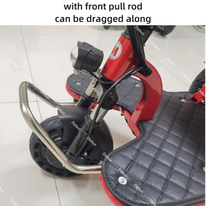 700W Powerful 3 Wheel Mobility Scooter With Seat For Elderly Folding Double Motor Electric Scooter With Pull Rod Luggage Travel