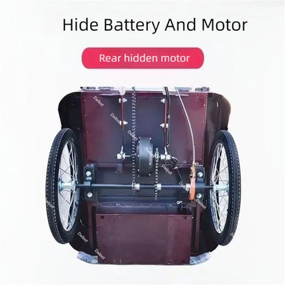 3 Wheel Adult Cargo Electric Bike Boost Long Range 350W 20AH Hide Battery Removable Passenger Electric Tricycle For Senior Woman