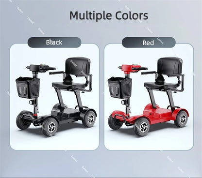 Travel Mini Electric Scooter 4 Wheel City With Seat That Folds For Adults Seniors 350W  Pre-Assembled Folding Mobility Scooter
