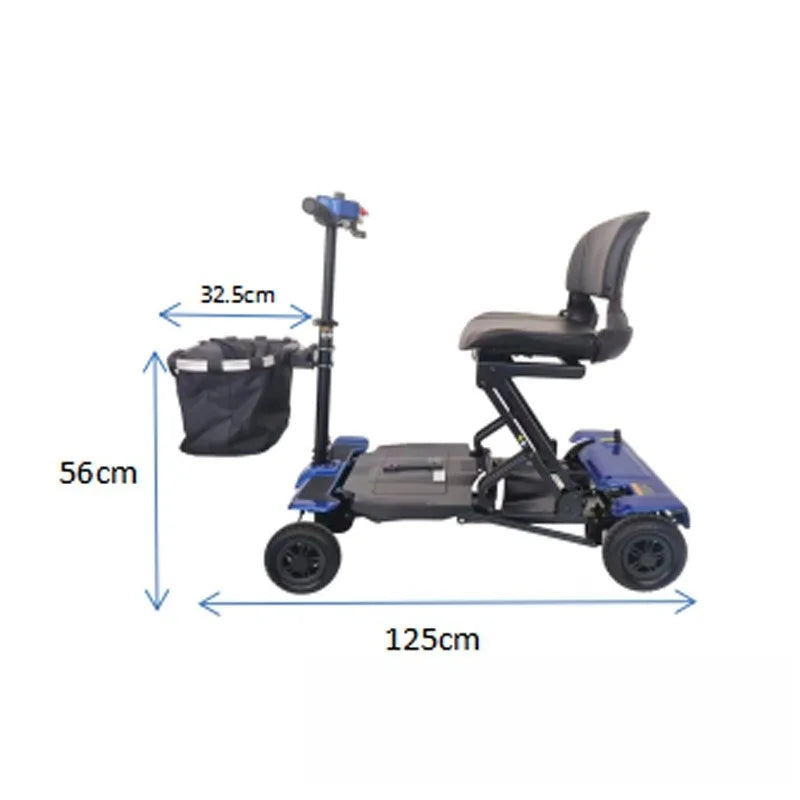 4-Wheeler Senior Scooter Disabled Electric Scooter Portable Commuting Comfortable Seat Elderly Leisure Adult Mobility Scooter