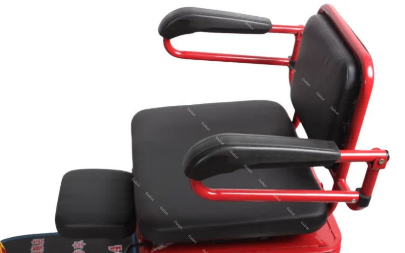 Lightweight Parents Child Electric Scooter 2 Seats 48V 350W Mini 3 Wheel Electric Tricycle For Adult Elderly With Cargo Basket