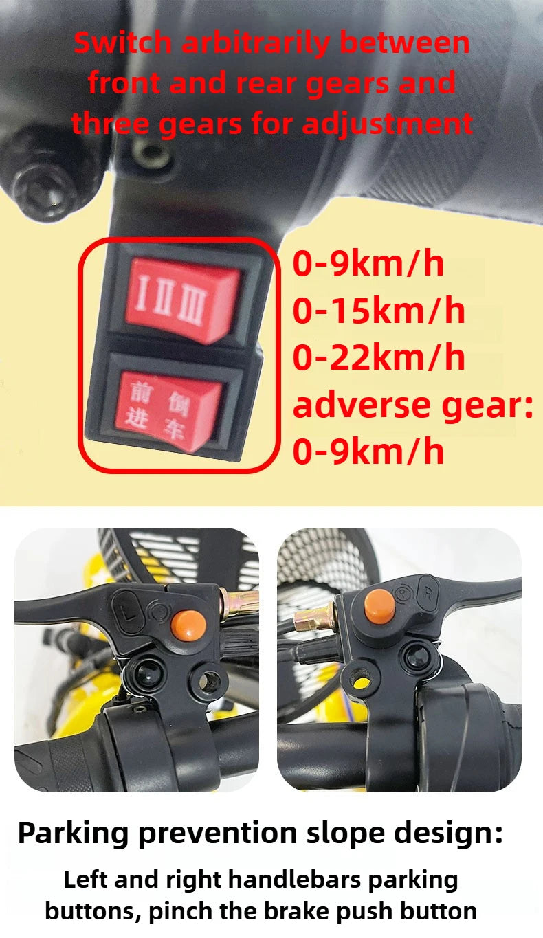 Removable Battery Elderly Leisure Bicycle Small Folding Adult Electric Tricycle with Basket 3 Seats Commuting Electric Scooter
