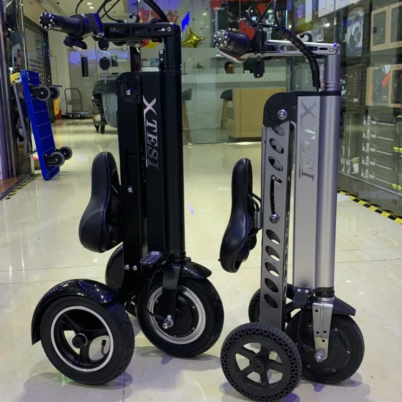 NEW Adult Leisure Light Electric Dirt Bike Mini Small Portable Fold Electric Tricycle Elderly  Riding Commuting Electric Scooter