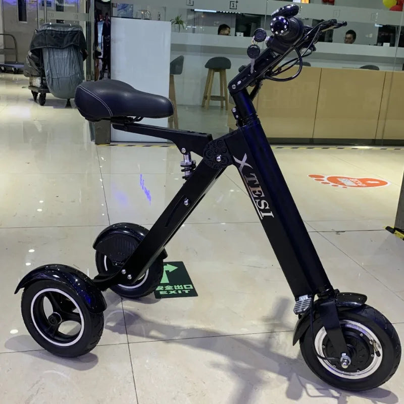 NEW Adult Leisure Light Electric Dirt Bike Mini Small Portable Fold Electric Tricycle Elderly  Riding Commuting Electric Scooter