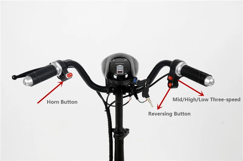 Lightweight Travel Electric Scooter For Women 500W 36V Mobility Scooters 4 Wheels Folding With Removable Armrest